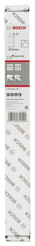 Bosch Elmas Sulu Karot Uç G1/2 İnç Best For Concrete 24 mm 