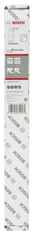 Bosch Elmas Sulu Karot Uç G1/2 İnç Best For Concrete 35 mm 