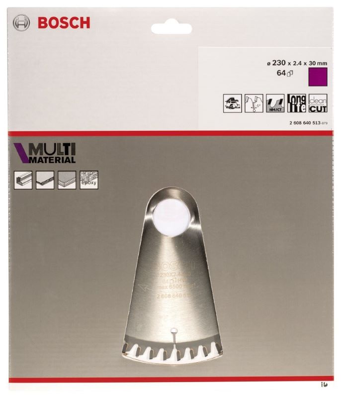 Bosch Daire Testere Bıçağı Multi Material 230x30 mm 64 Diş 