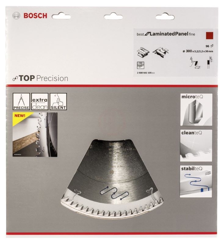 Bosch Daire Testere Bıçağı Best For LaminatedPanel Fine 300x30 mm 96 Diş 