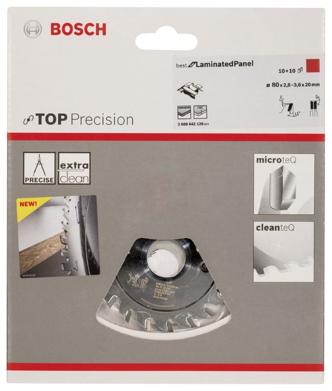 Bosch Daire Testere Bıçağı Best For LaminatedPanel 80x20 mm 10+10 Diş 