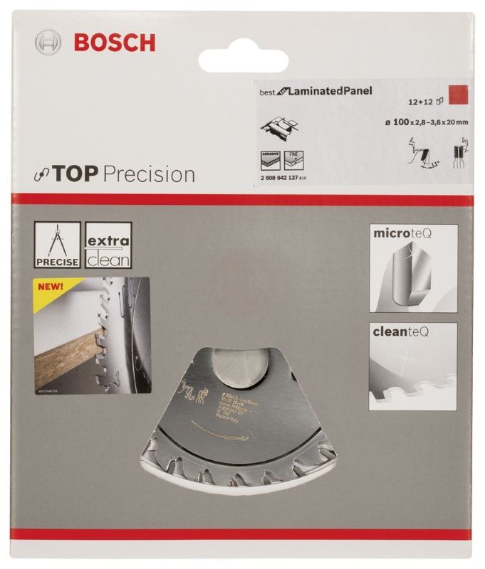 Bosch Daire Testere Bıçağı Best For LaminatedPanel 100x20 mm 12+12 Diş 