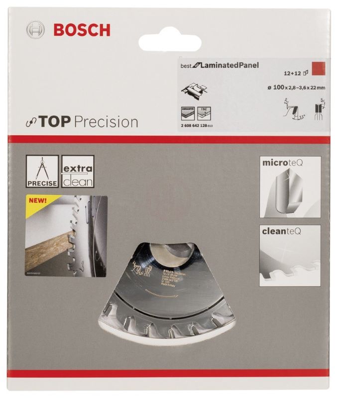 Bosch Daire Testere Bıçağı Best For LaminatedPanel 100x22 mm 12+12 Diş 