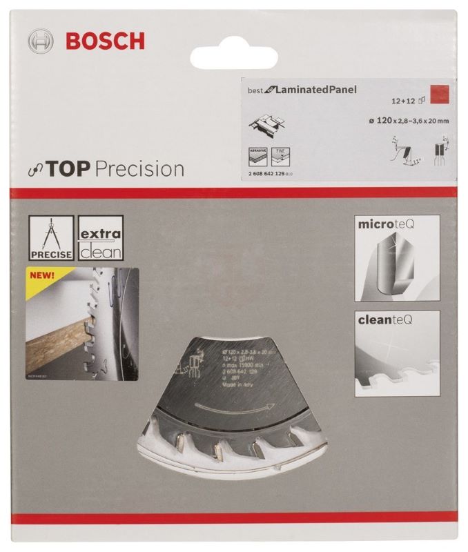 Bosch Daire Testere Bıçağı Best For LaminatedPanel 120x20 mm 12+12 Diş 