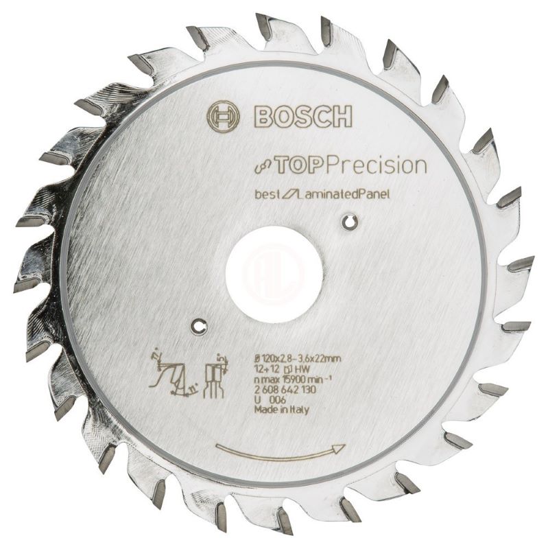 Bosch Daire Testere Bıçağı Best For LaminatedPanel 120x22 mm 12+12 Diş 