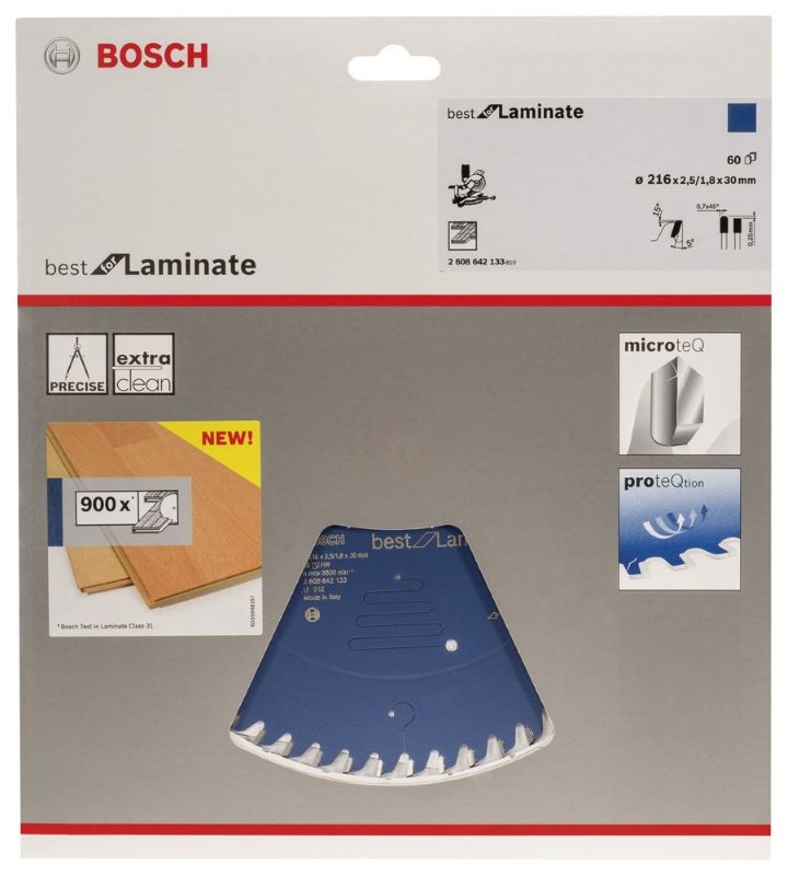 Bosch Daire Testere Bıçağı Best for Laminate 216x30 mm 60 Diş 