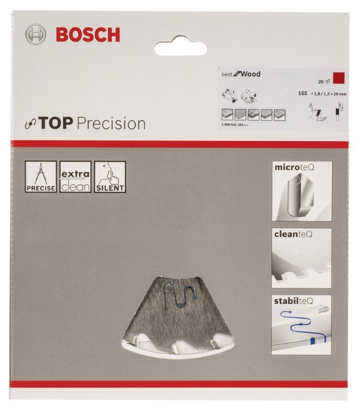 Bosch Daire Testere Bıçağı Best For Wood 165x20 mm 20 Diş 