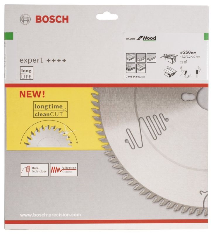 Bosch Daire Testere Bıçağı Expert For Wood 250x30 mm 22 Diş 
