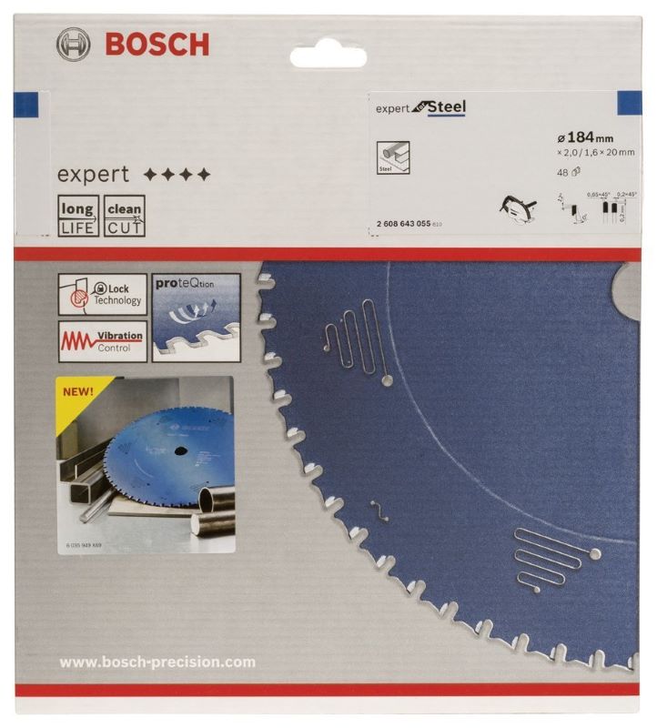 Bosch Daire Testere Bıçağı Expert For Steel 184x20 mm 48 Diş 