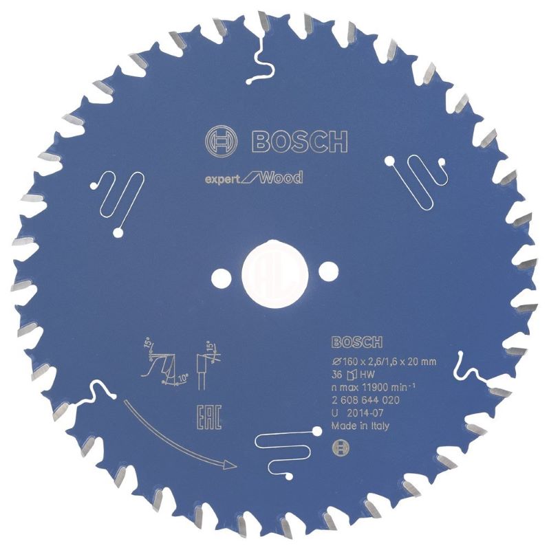 Bosch Daire Testere Bıçağı Expert For Wood 160x20 mm 36 Diş (2,6/1,6 mm) 