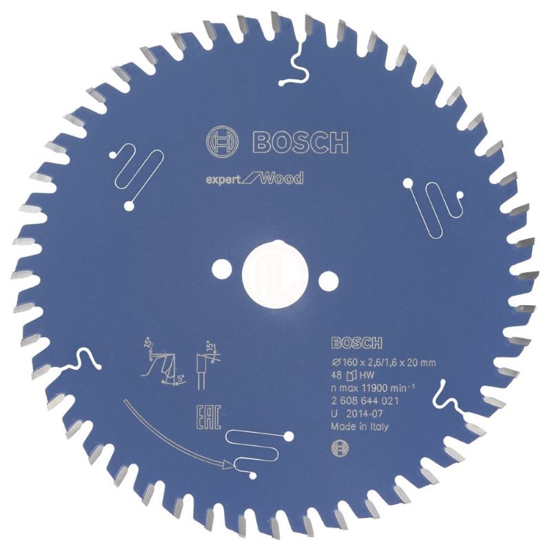 Bosch Daire Testere Bıçağı Expert For Wood 160x20 mm 48 Diş (2,6/1,6 mm) 
