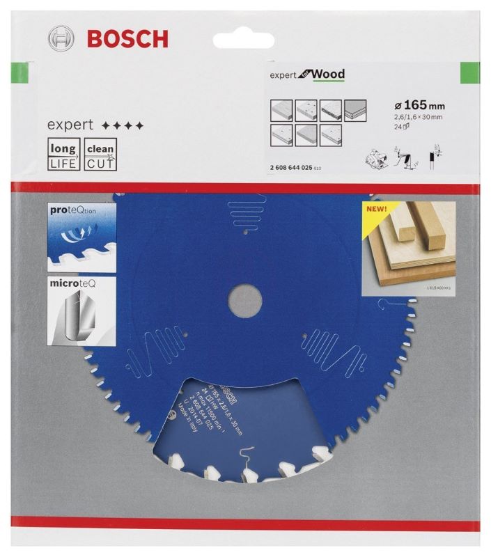 Bosch Daire Testere Bıçağı Expert For Wood 165x30 mm 24 Diş 