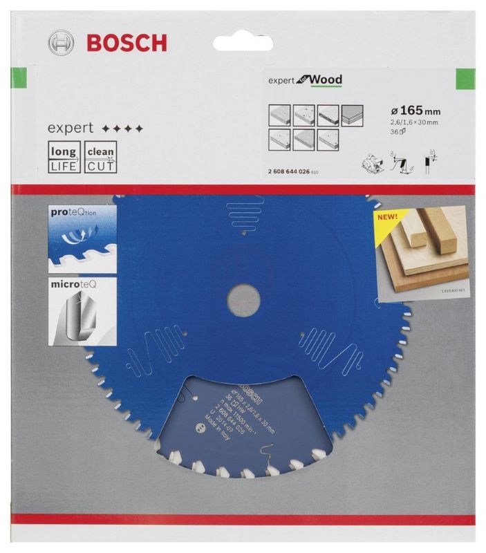 Bosch Daire Testere Bıçağı Expert For Wood 165x30 mm 36 Diş 