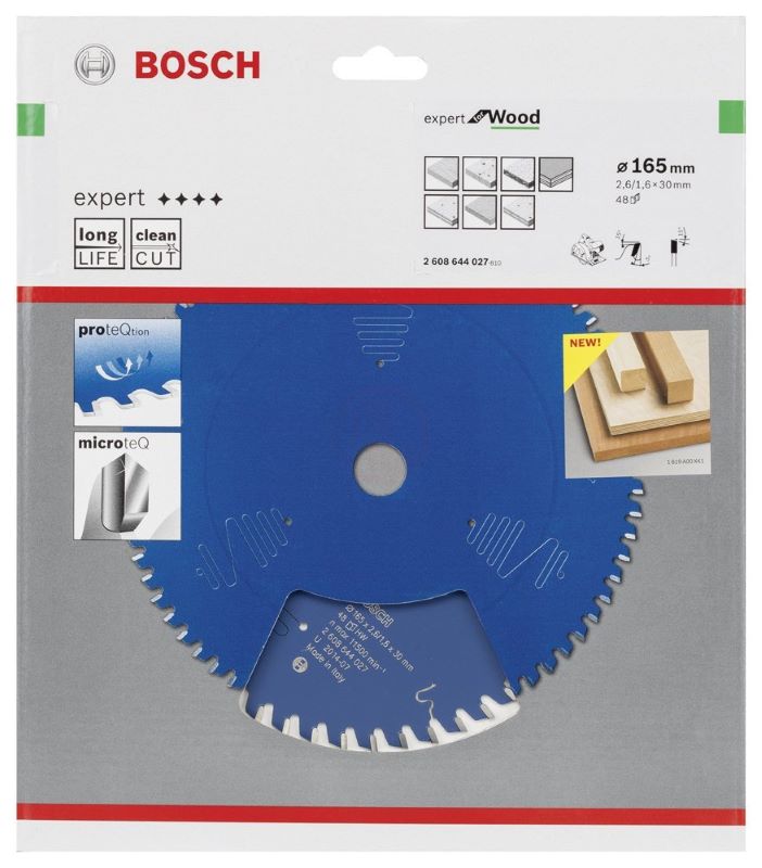 Bosch Daire Testere Bıçağı Expert For Wood 165x30 mm 48 Diş 