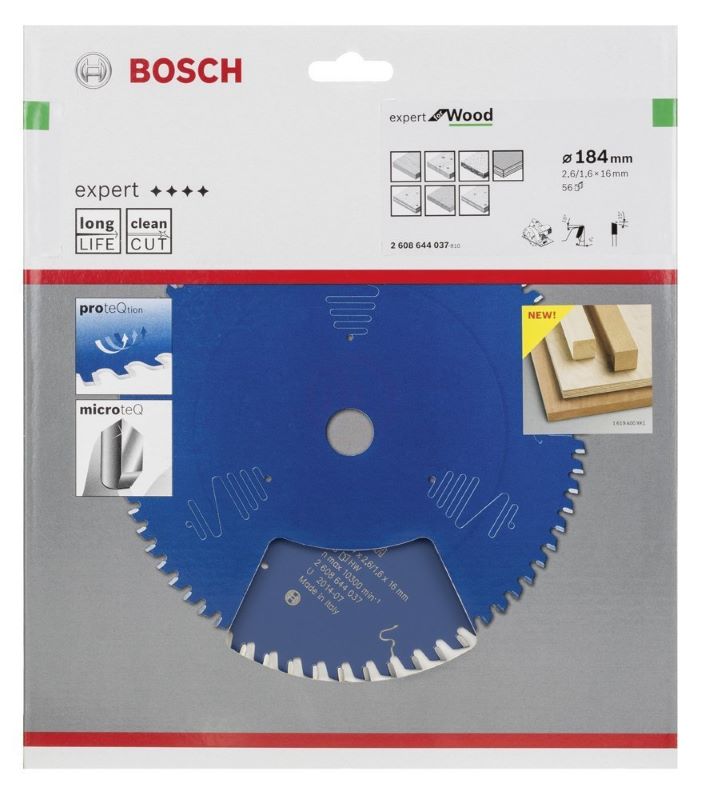 Bosch Daire Testere Bıçağı Expert For Wood 184x16 mm 56 Diş 