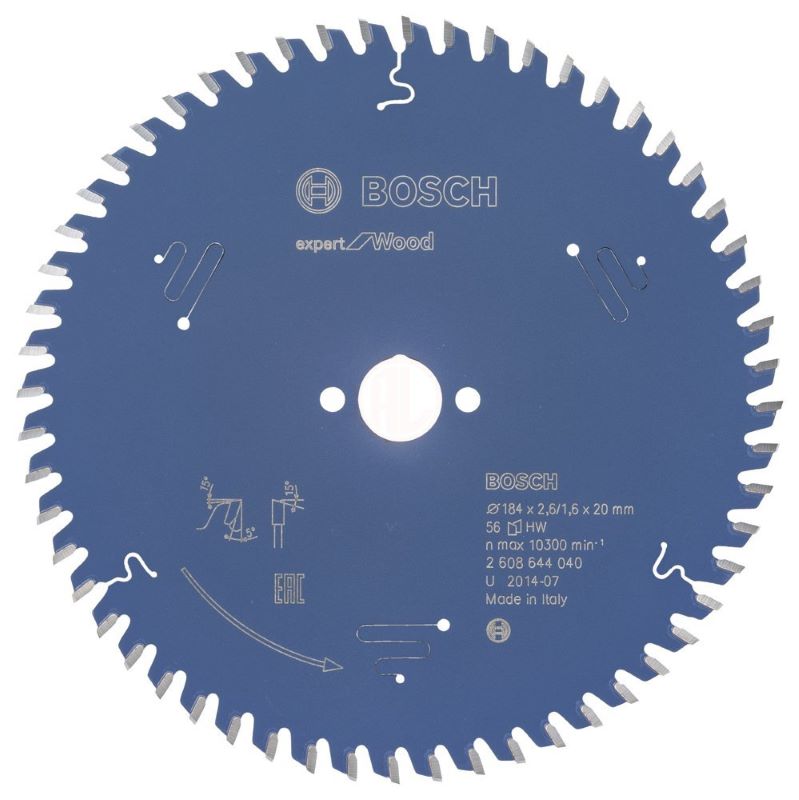 Bosch Daire Testere Bıçağı Expert For Wood 184x20 mm 56 Diş 