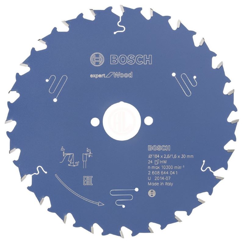 Bosch Daire Testere Bıçağı Expert For Wood 184x30 mm 24 Diş 