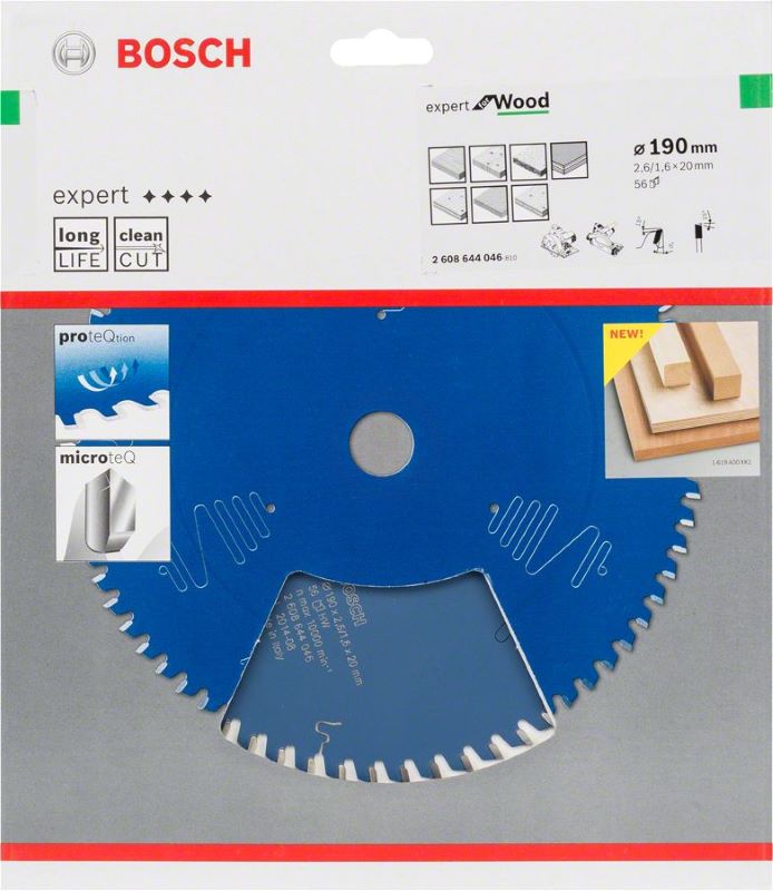 Bosch Daire Testere Bıçağı Expert For Wood 190x20 mm 56 Diş 