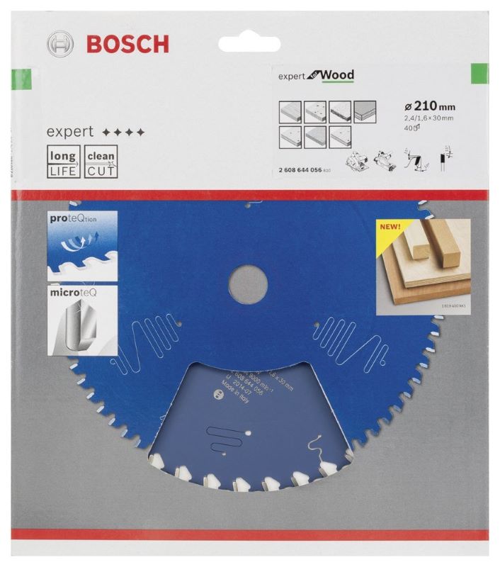 Bosch Daire Testere Bıçağı Expert For Wood 210x30 mm 40 Diş (2,4/1,6 mm) 