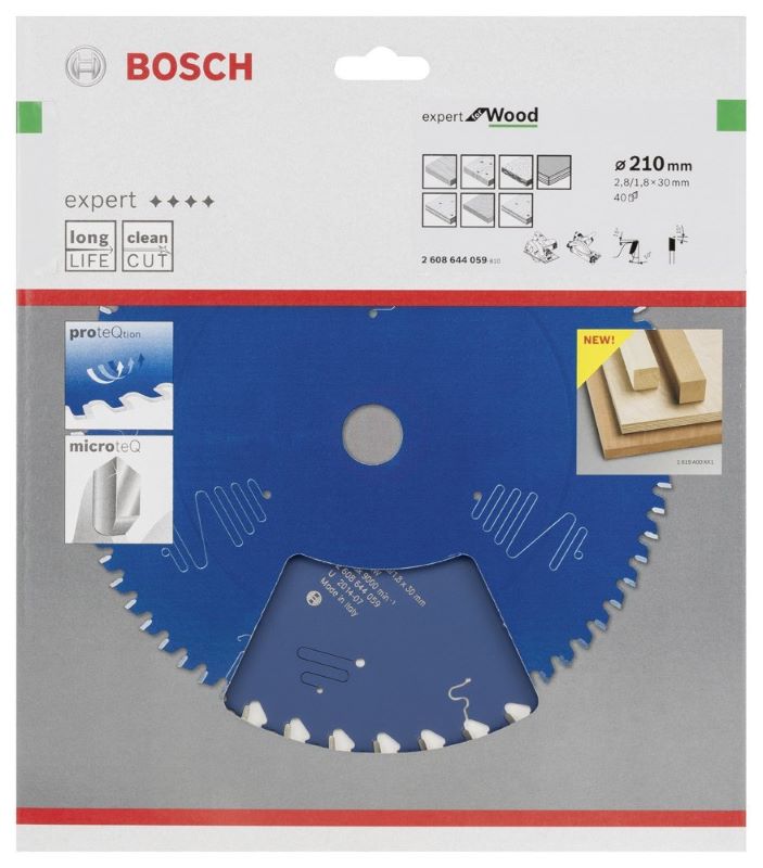 Bosch Daire Testere Bıçağı Expert For Wood 210x30 mm 40 Diş (2,8/1,8 mm) 