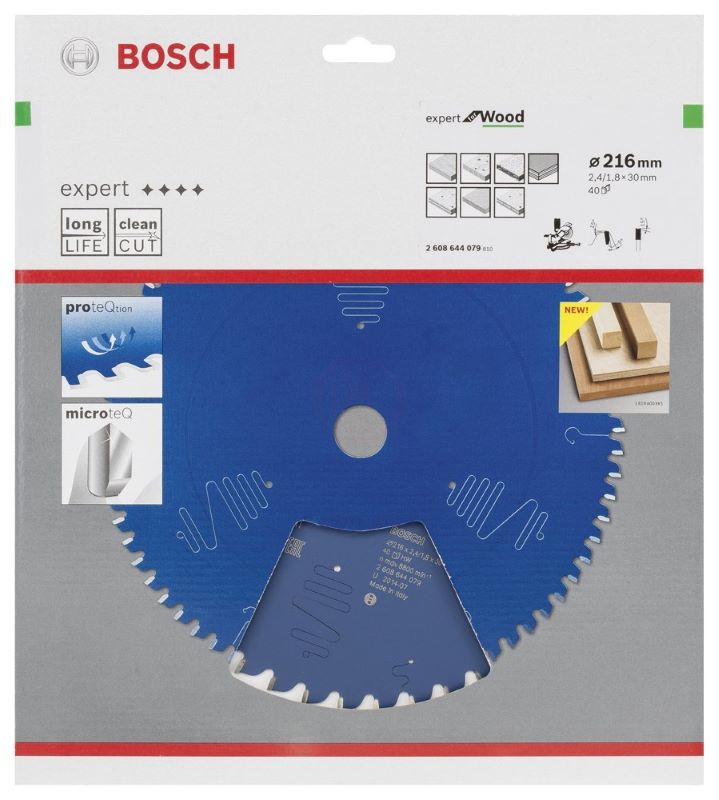 Bosch Daire Testere Bıçağı Expert For Wood 216x30 mm 40 Diş 