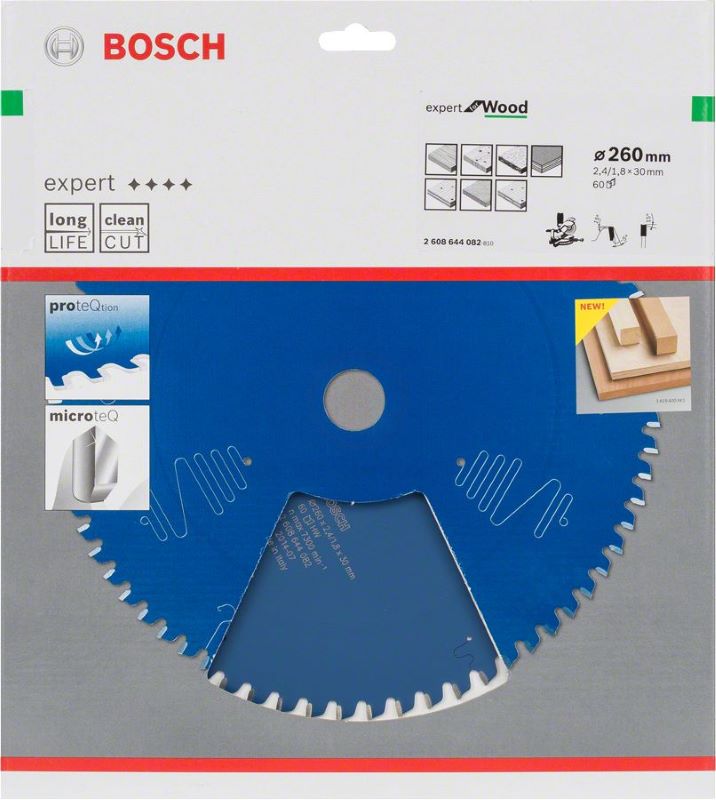 Bosch Daire Testere Bıçağı Expert For Wood 260x30 mm 60 Diş 