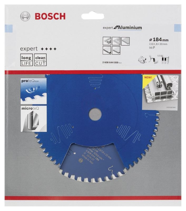 Bosch Daire Testere Bıçağı Expert For Aluminium 184x20 mm 56 Diş 