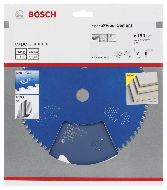 Bosch Daire Testere Bıçağı Expert For FiberCement 190x20 mm 4 Diş 