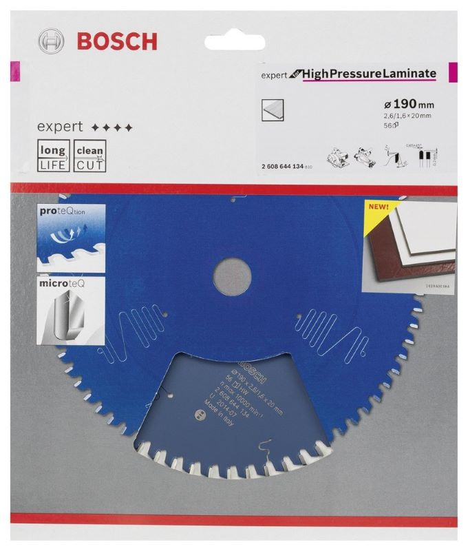 Bosch Daire Testere Bıçağı Expert For HighPressureLaminate 190x20 mm 56 Diş 