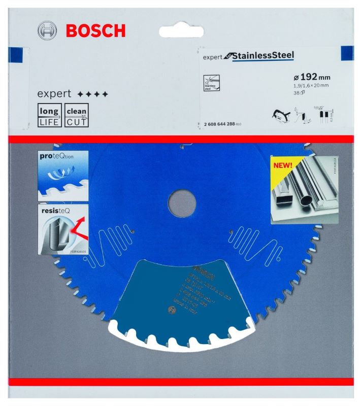 Bosch Daire Testere Bıçağı Expert For StainlessSteel 192x20 mm 38 Diş 