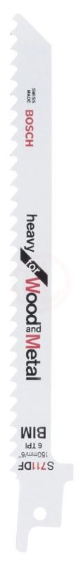 Bosch Panter Testere Bıçağı Heavy For Wood And Metal S 711 DF 150 mm (5 Adet) 