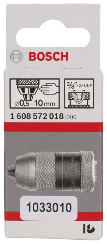 Bosch Anahtarsız Mandren 3/8 İnç - 24 UNF Ø0,5-10 mm 
