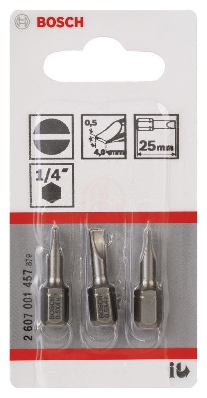 Bosch Vidalama Ucu Extra Hard S0,5x4,0x25 mm (3 Adet) 