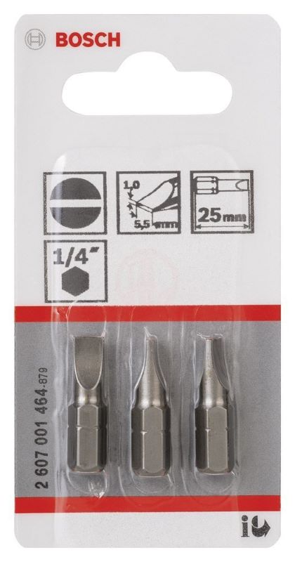 Bosch Vidalama Ucu Extra Hard S1,0x5,5x25 mm (3 Adet) 