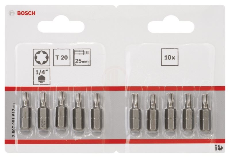 Bosch Vidalama Ucu Extra Hard T20x25 mm (10 Adet) 