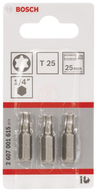 Bosch Vidalama Ucu Extra Hard T25x25 mm (3 Adet) 
