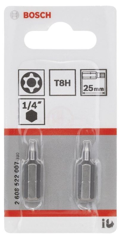 Bosch Vidalama Ucu Extra Hard T8Hx25 mm (2 Adet) 