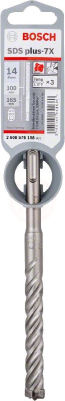 - Bosch SDS Plus-7X Kırıcı Delici Uç 14,0x165 mm (1 Adet) 