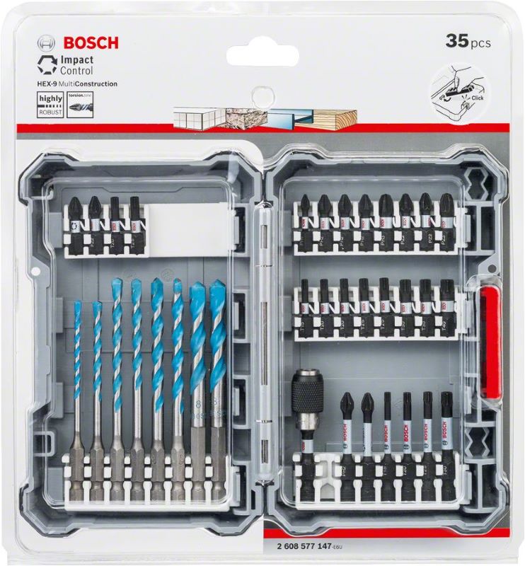 Bosch Vidalama ve Delme Ucu Impact Control Multi Construction Set (35 Parça) 