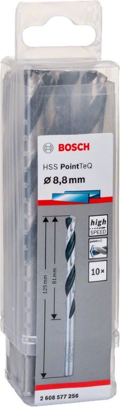 Bosch Metal Matkap Ucu HSS PointTeQ (DIN 338) 8,8 mm (10 Adet) 