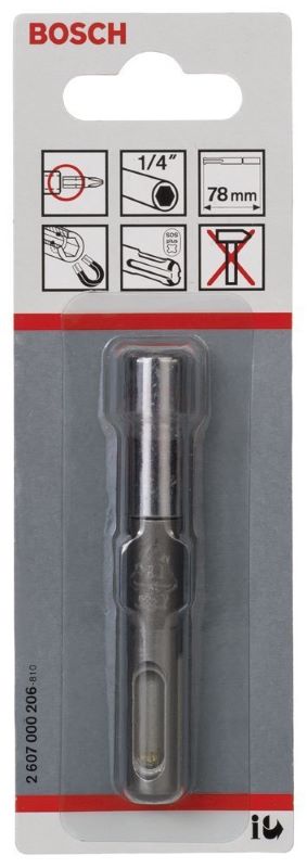 Bosch Vidalama Ucu Mıknatıslı Tutusu SDS-Plus 11x78 mm 