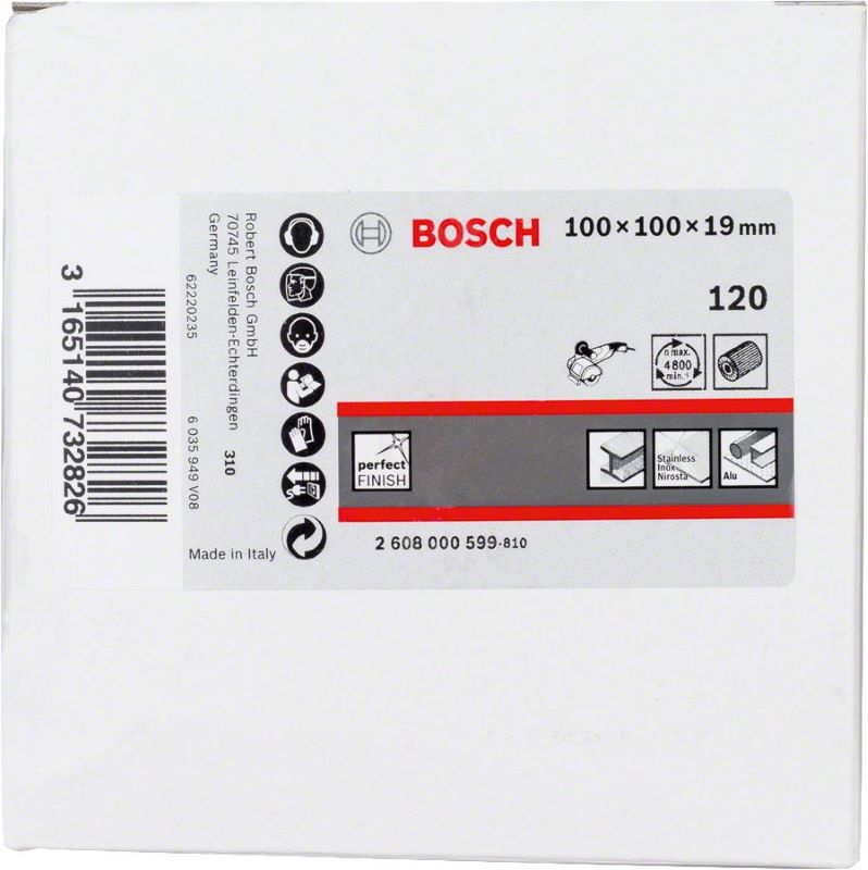 Bosch Flap Mop Zımpara 100x100x19 mm 120 Kum (GBR 14 CE) 