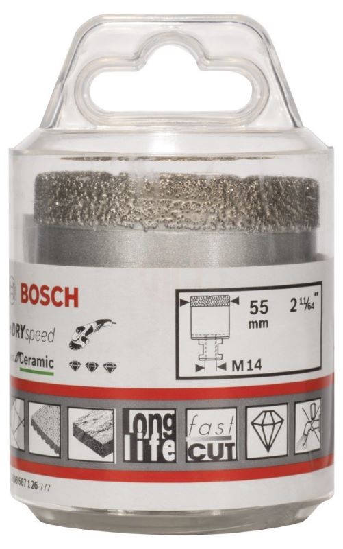 Bosch Kuru Elmas Delici Uç DrySpeed Best For Ceramic 55x35 mm 