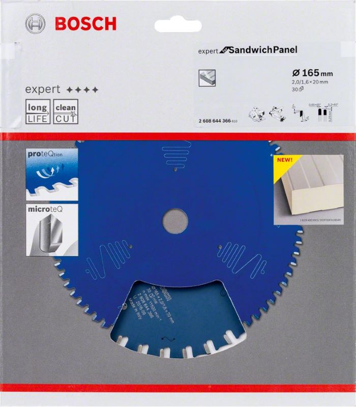 Bosch Daire Testere Bıçağı Expert For SandwichPanel 165x20 mm 30 Diş 
