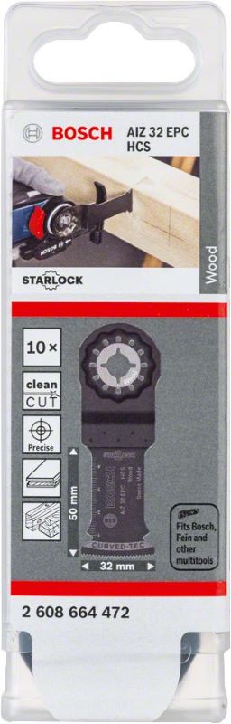 Bosch Starlock Testere Ucu Wood AIZ 32 EPC 32 mm (10 Adet) 