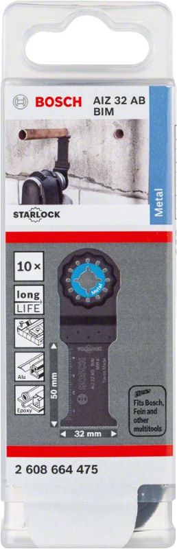 Bosch Starlock Testere Ucu Metal AIZ 32 AB 32 mm (10 Adet) 