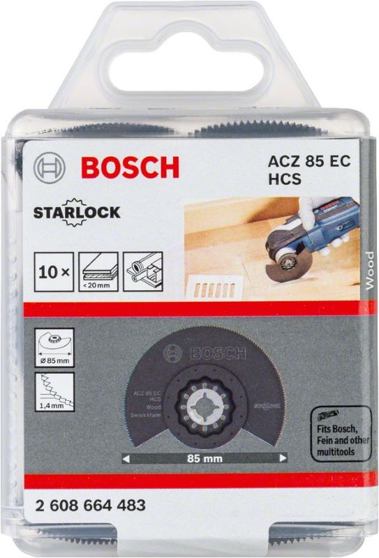 Bosch Starlock Testere Ucu Wood ACZ 85 EC 85 mm (10 Adet) 