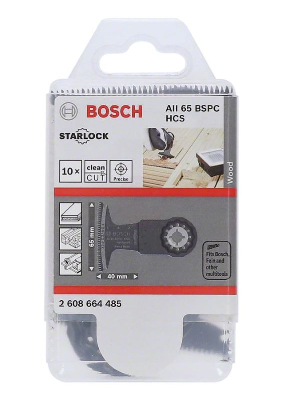 Bosch Starlock Testere Ucu Hard Wood AII 65 BSPC 65 mm (10 Adet) 