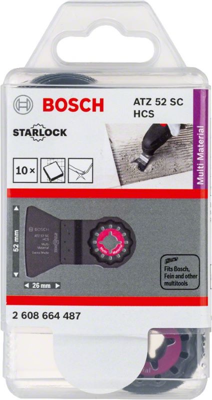 Bosch Starlock Testere Ucu MultiMaterial ATZ 52 SC 52 mm (10 Adet) 
