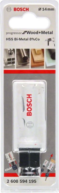 Bosch Progressor Metal ve Ahşap Delik Açma Testeresi 14 mm 